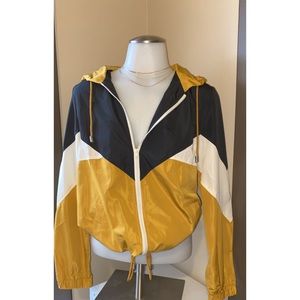 Color Block Windbreaker Jacket